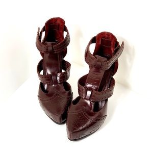 Marc Jacobs Hermes leather platform heels shoes